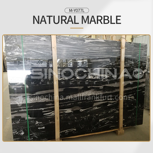 Hot selling modern natural black marble for floor and wall M-Y077L